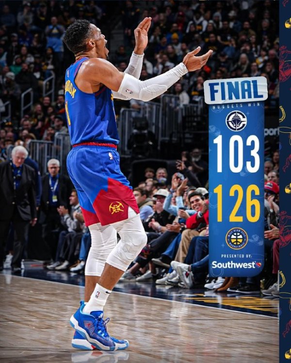 约基奇缺阵掘金大捷快船 文班10分马刺负雄鹿