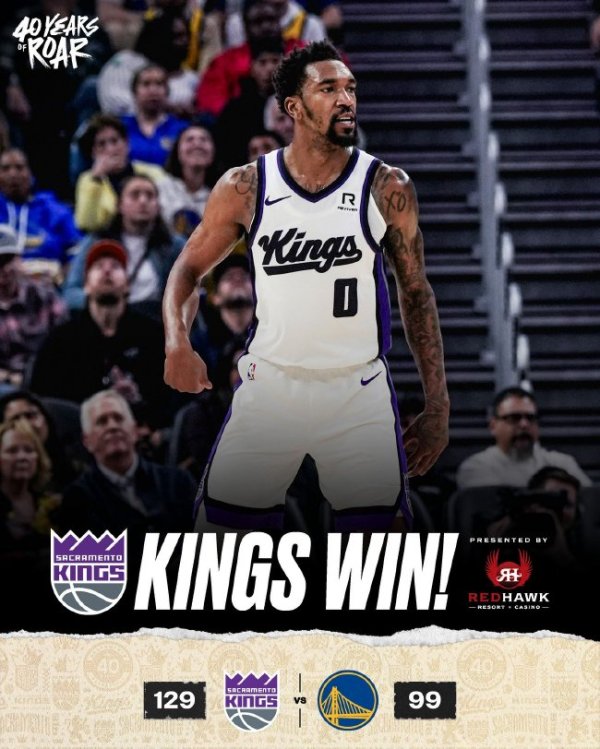 蒙克26+12库里空砍26分 国王大捷骁雄4连胜