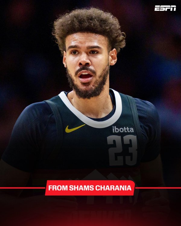 Shams：掘金前卫卡梅隆-约翰逊被会诊为右膝骨挫伤