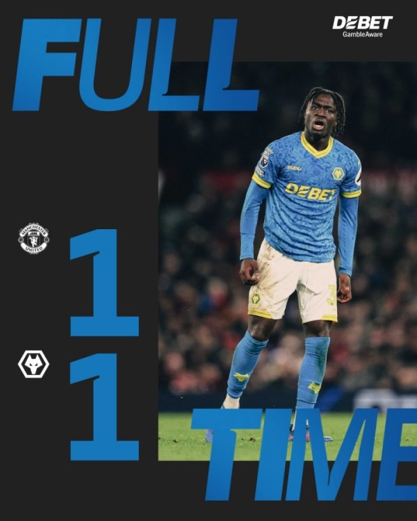 半程3分🙃狼队19轮0胜多亏曼联止连败，需再抢8分幸免莫名记录